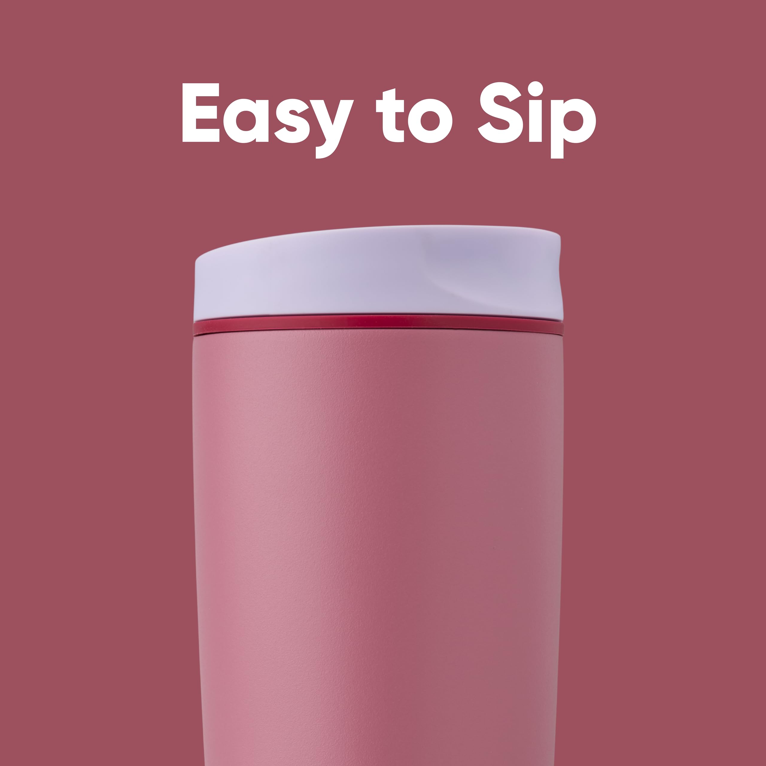 Owala detalle de la boquilla SmoothSip para sorbo cómodo y sin salpicaduras