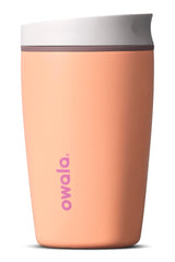 Owala SmoothSip Slider frontal mostrando color peachy keen y diseño portátil