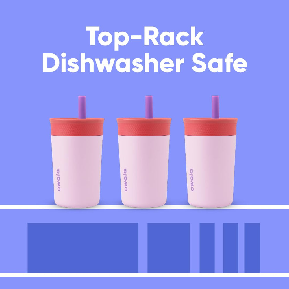 Owala tumbler en portavasos mostrando tamaño y compatibilidad
