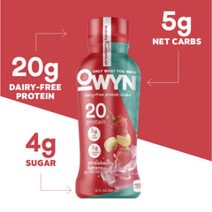 OWYN close-up de semillas y vegetales que ilustra ingredientes naturales