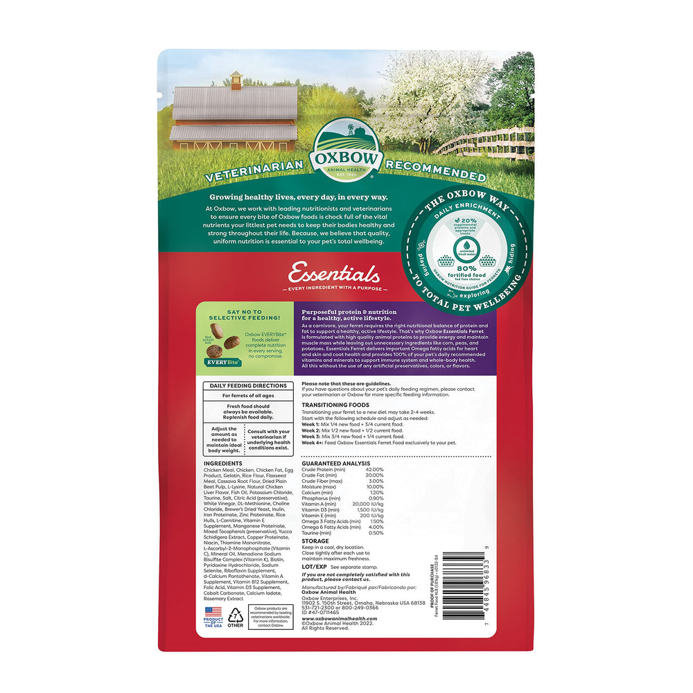 Oxbow croqueta en primer plano textura pequeña fácil de masticar