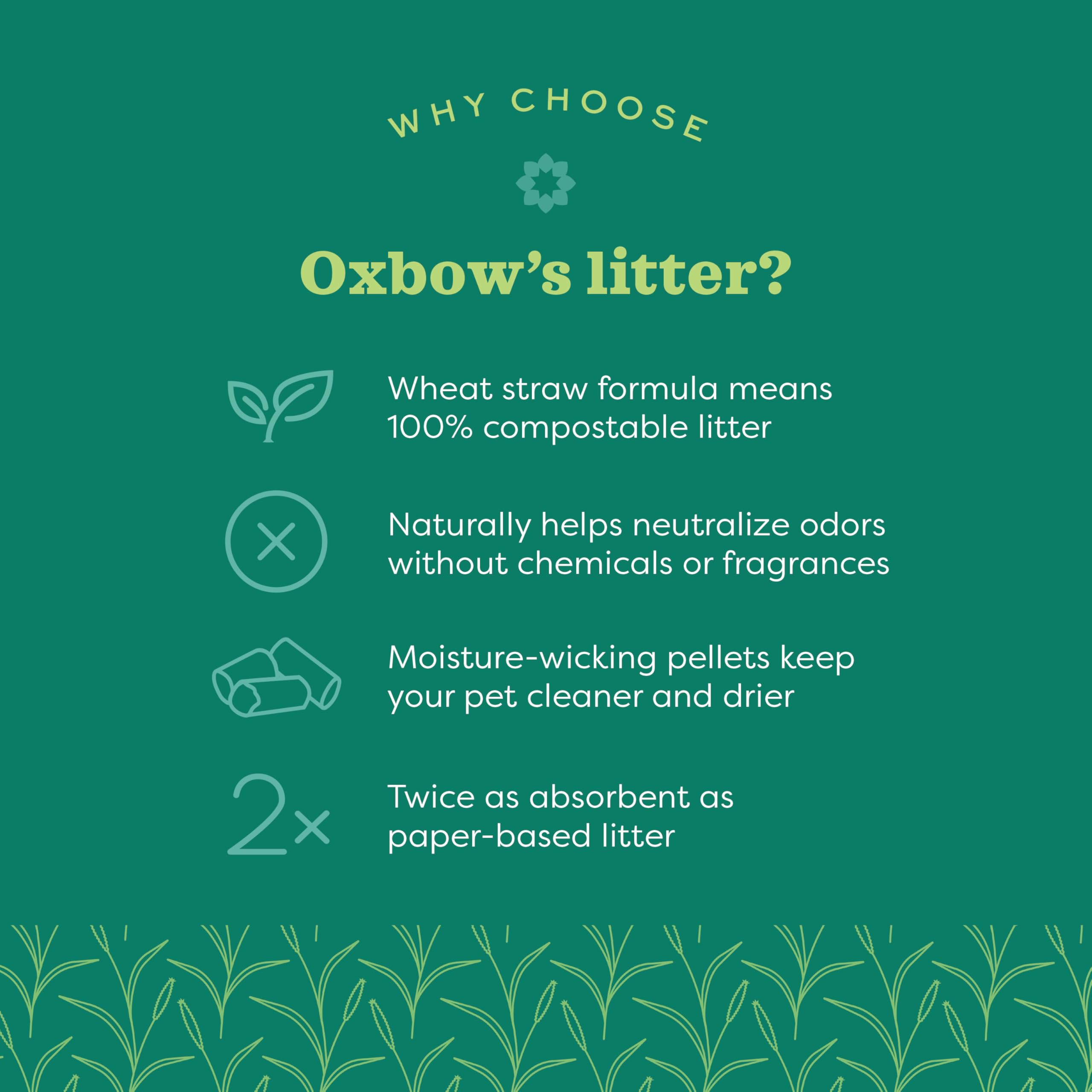 Oxbow Eco Straw close-up of pellets illustrating absorbent texture benefits