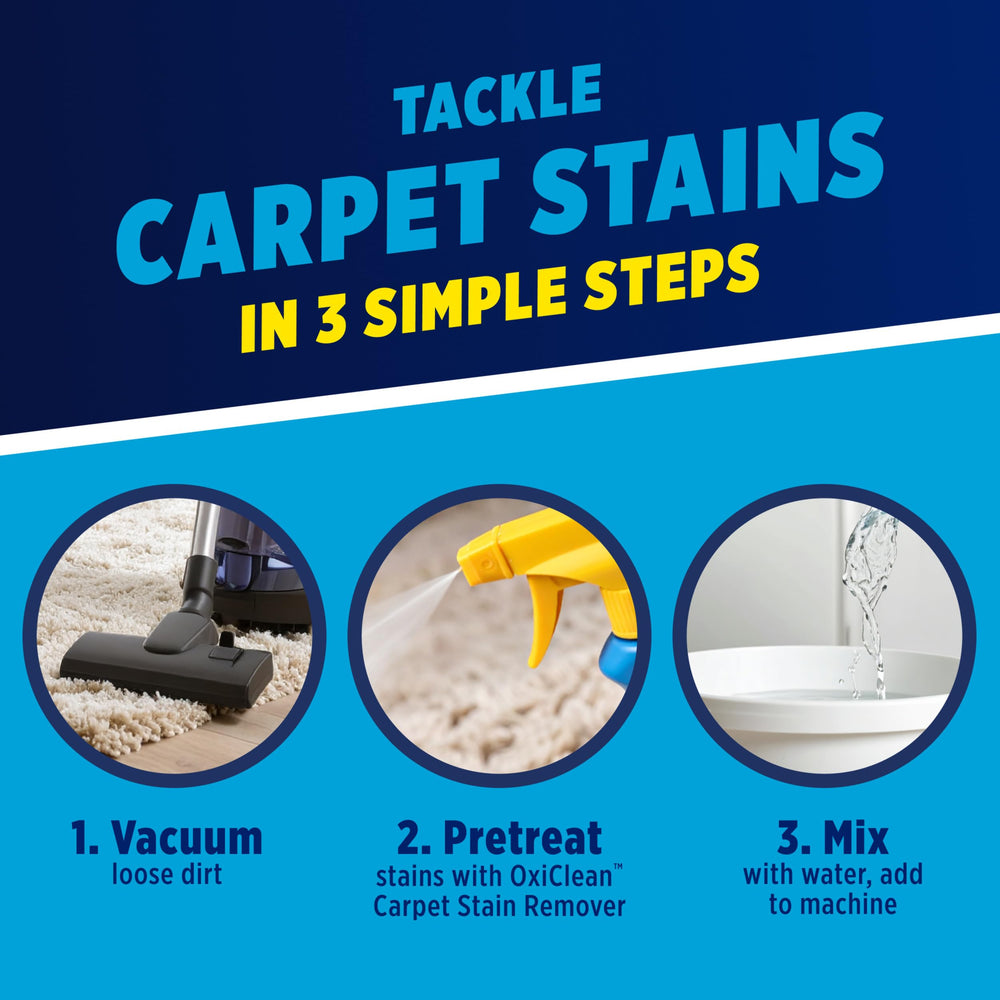 OxiClean botella junto a objetos para comparar tamaño y volumen