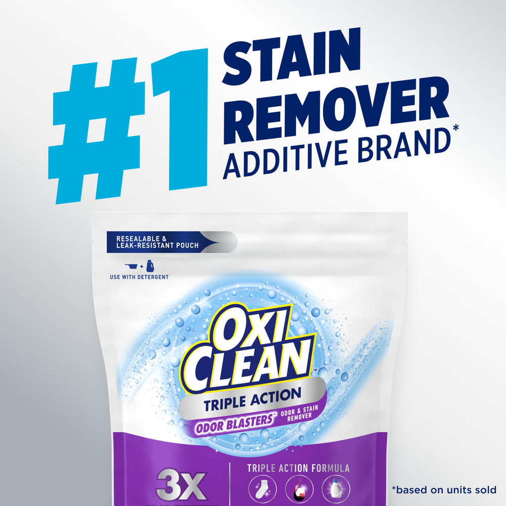OxiClean escena doméstica con toallas limpias y sensación de frescura