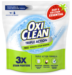 OxiClean paquete frontal 4 lb mostrando marca y tamaño práctico