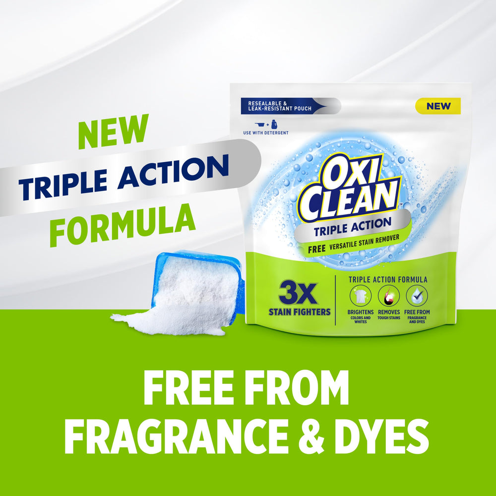 OxiClean primer plano del polvo para ver su textura activa