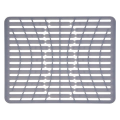 OXO alfombrilla de silicona vista frontal que protege el fregadero