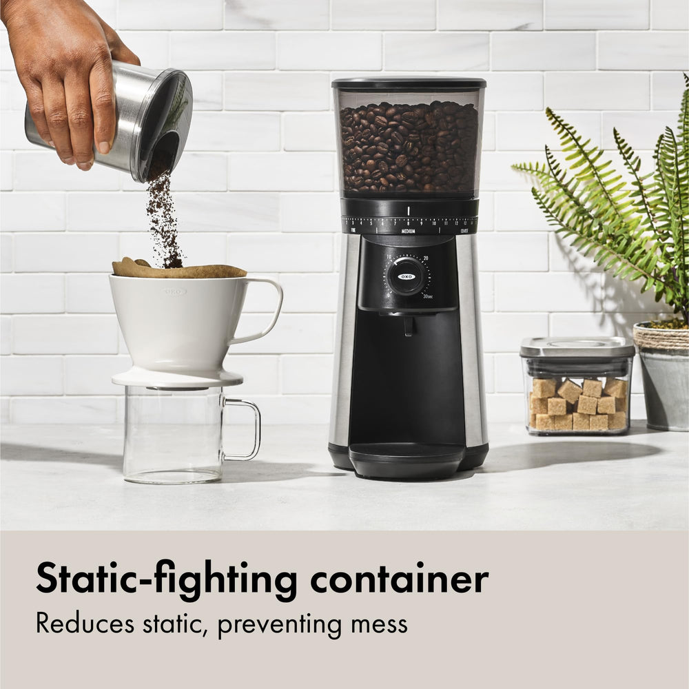 OXO Brew dial de ajustes que permite seleccionar 15 niveles y micro-ajustes