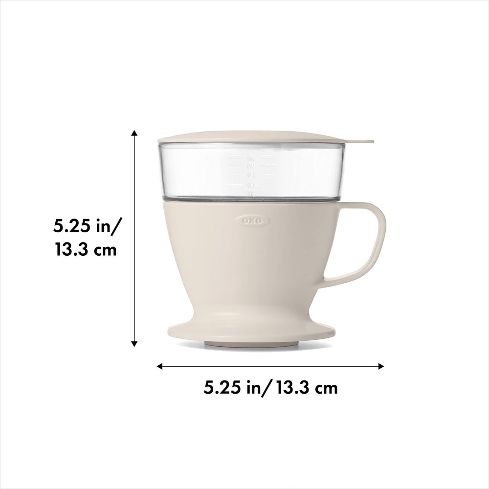 OXO tanque con marcas de medición legibles hasta 12 oz para control preciso del agua