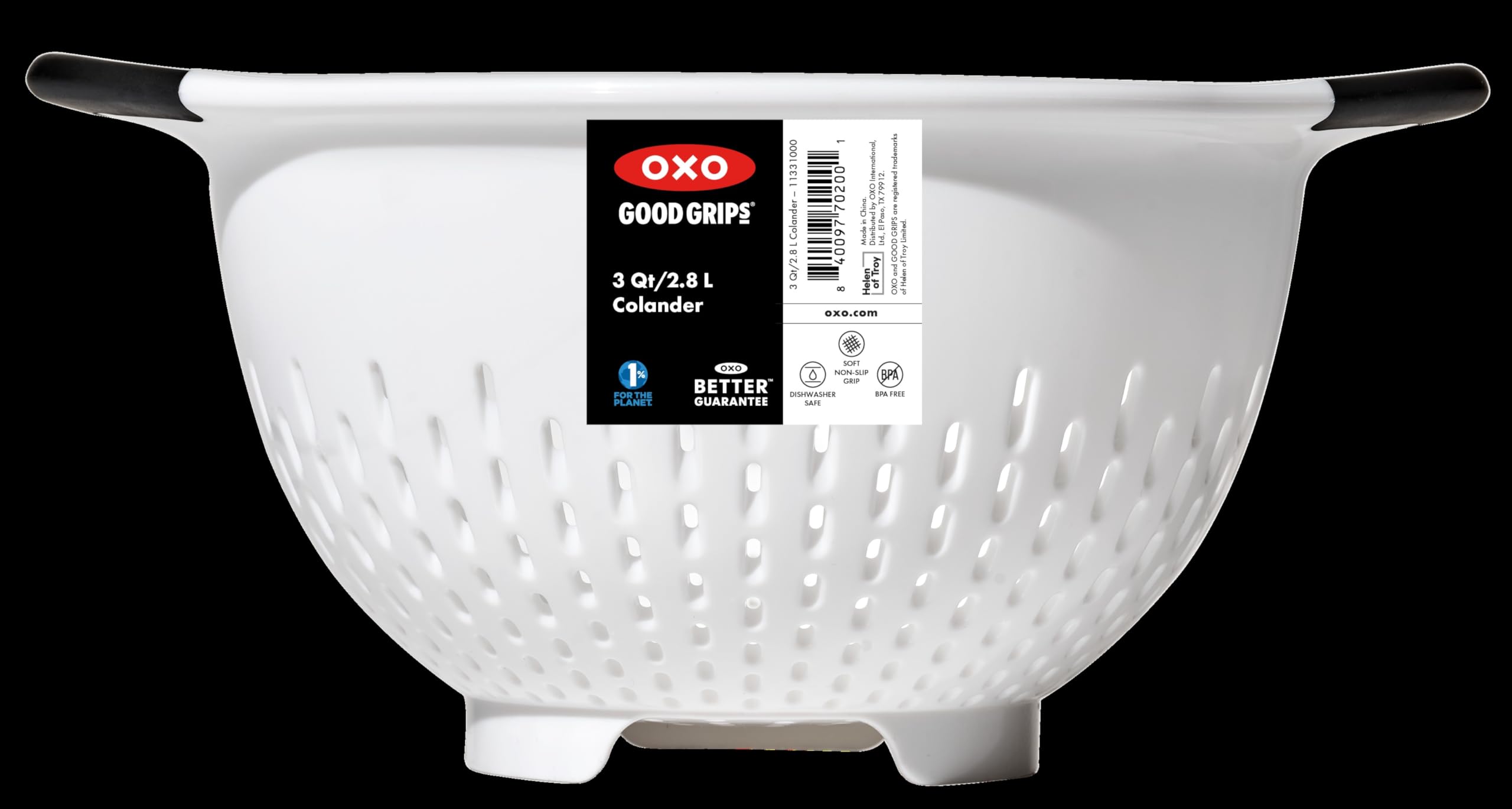 OXO asas antideslizantes en primer plano proporcionando agarre seguro