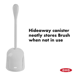 OXO primer plano de cerdas duras para limpieza profunda bajo el borde
