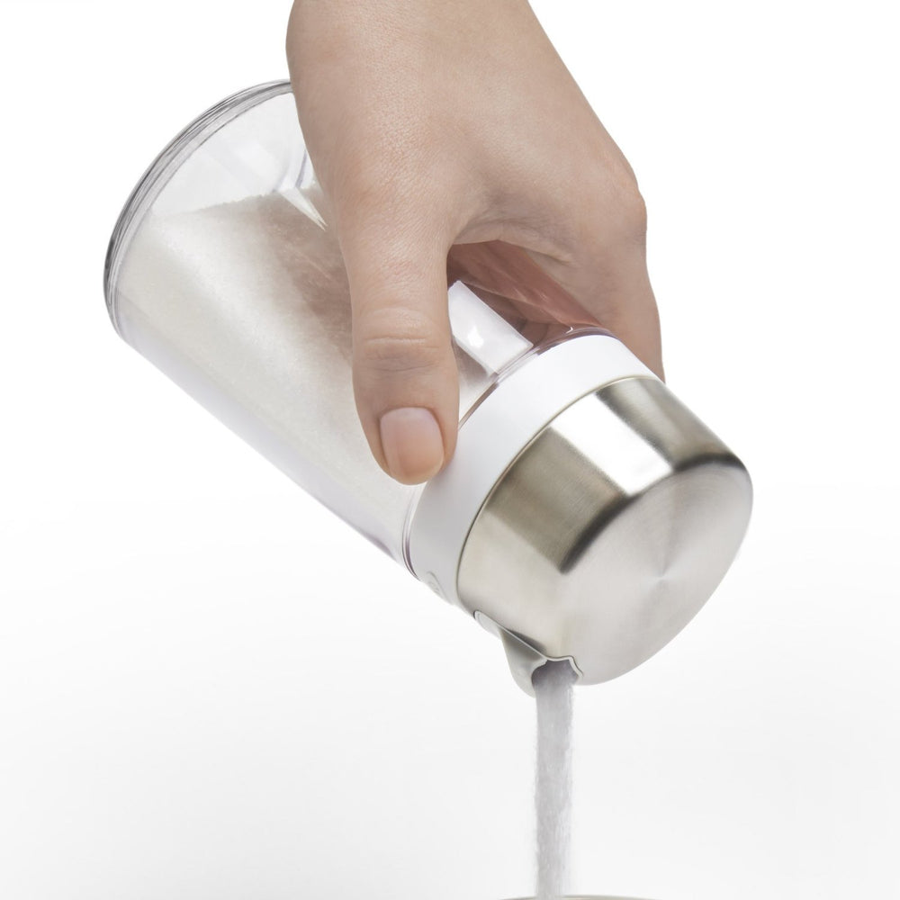 OXO dispensador con textura de azúcar dentro para visibilidad inmediata