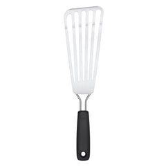 OXO espátula frontal mostrando diseño y tamaño, maniobra segura