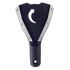 OXO Good Grips abridor frontal mostrando diseño ergonómico y comodidad