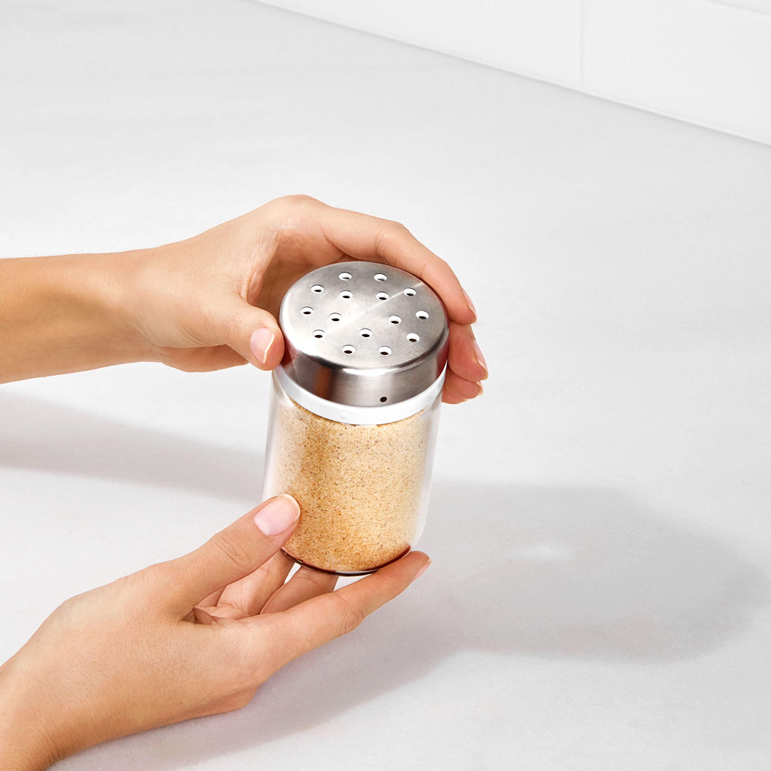 OXO Good Grips comparación en mano para ver tamaño y ergonomía