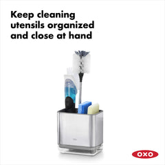 OXO detalle del acero inoxidable resistente y acabado elegante