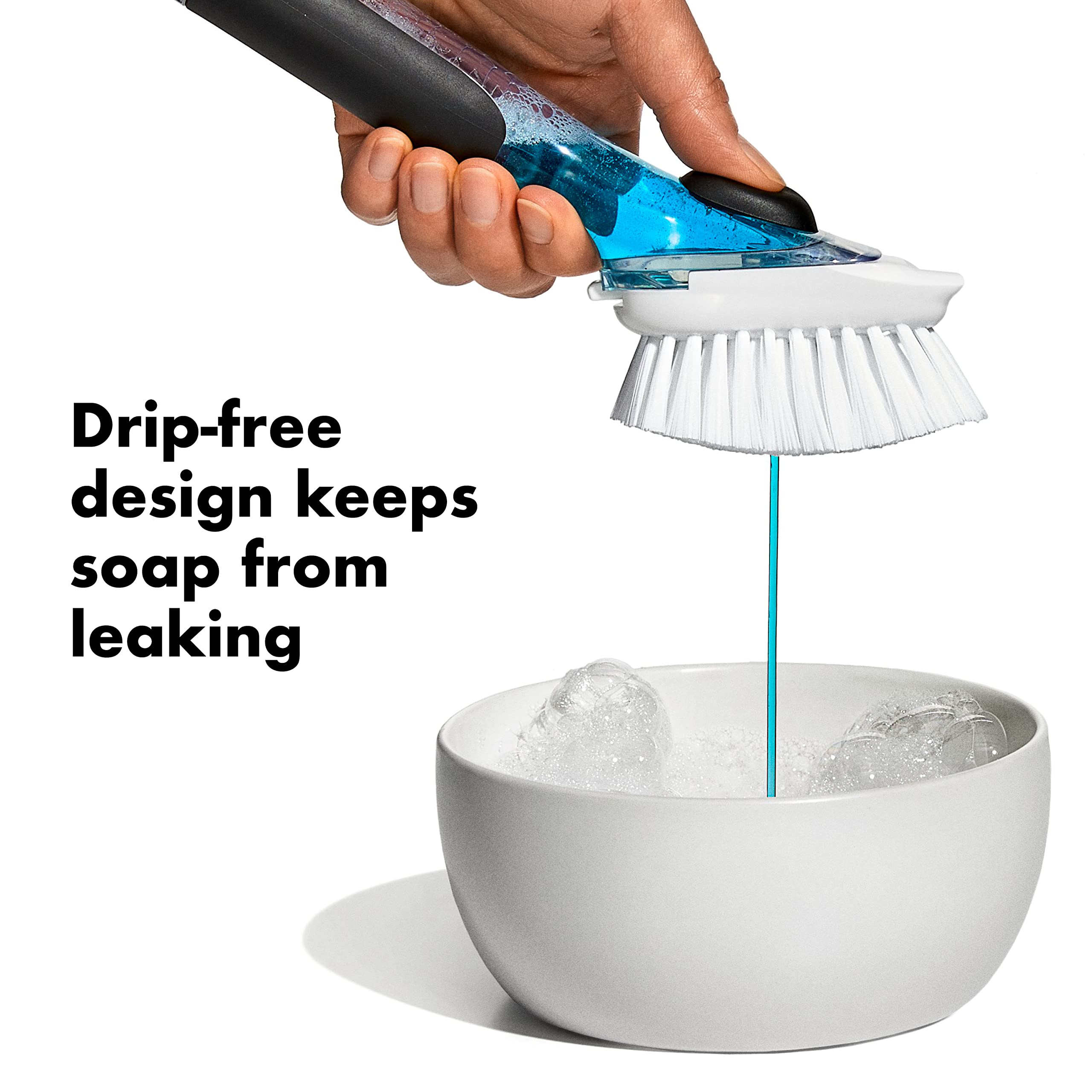 OXO Good Grips primer plano de la válvula de silicona que evita goteos