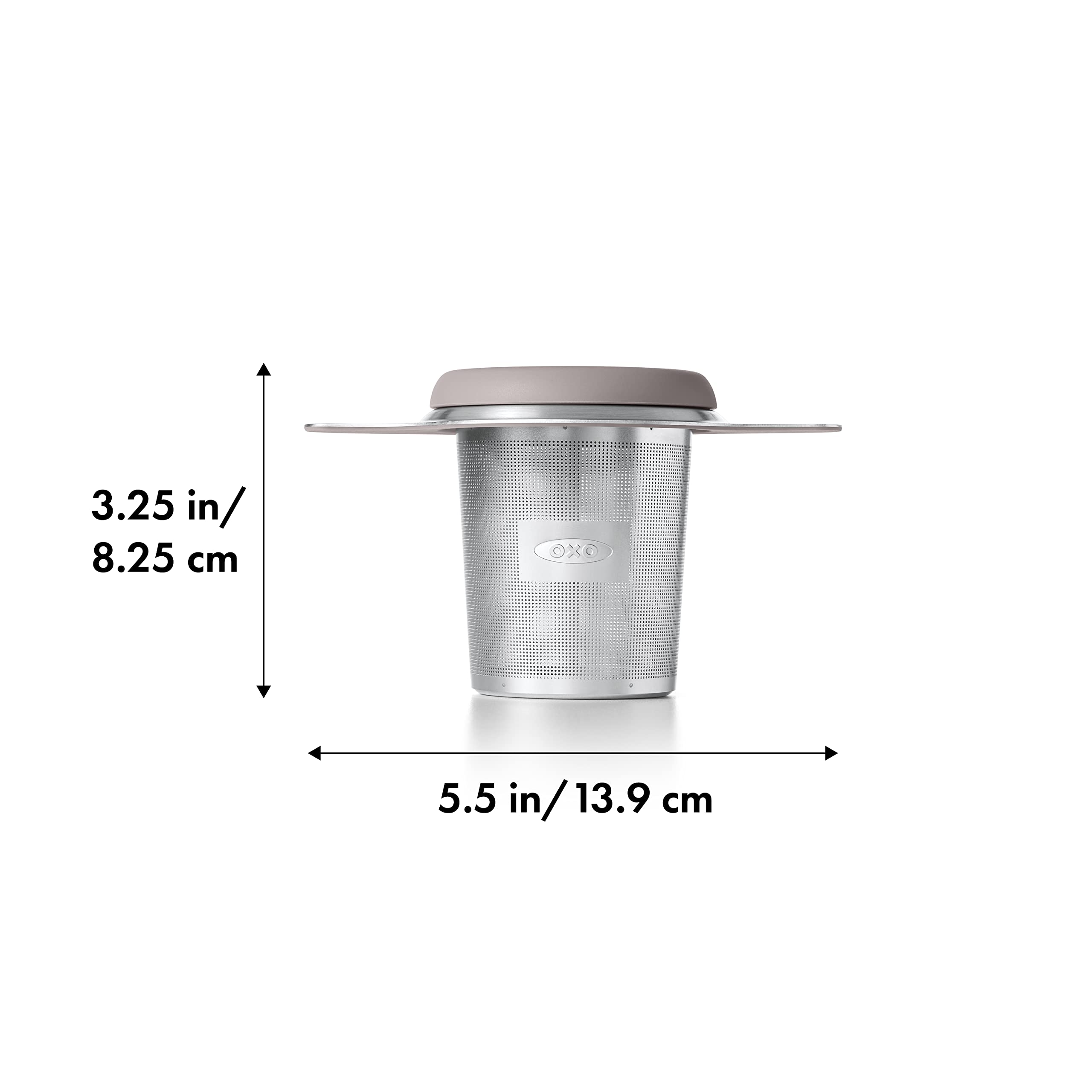 OXO detalle de malla microperforada que evita sedimentos en la taza