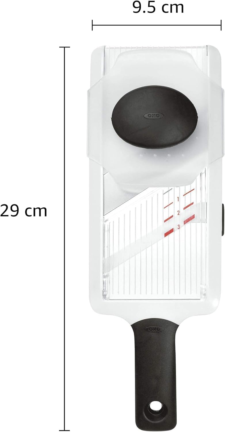 OXO ventana transparente mostrando cantidad acumulada de rebanadas útil