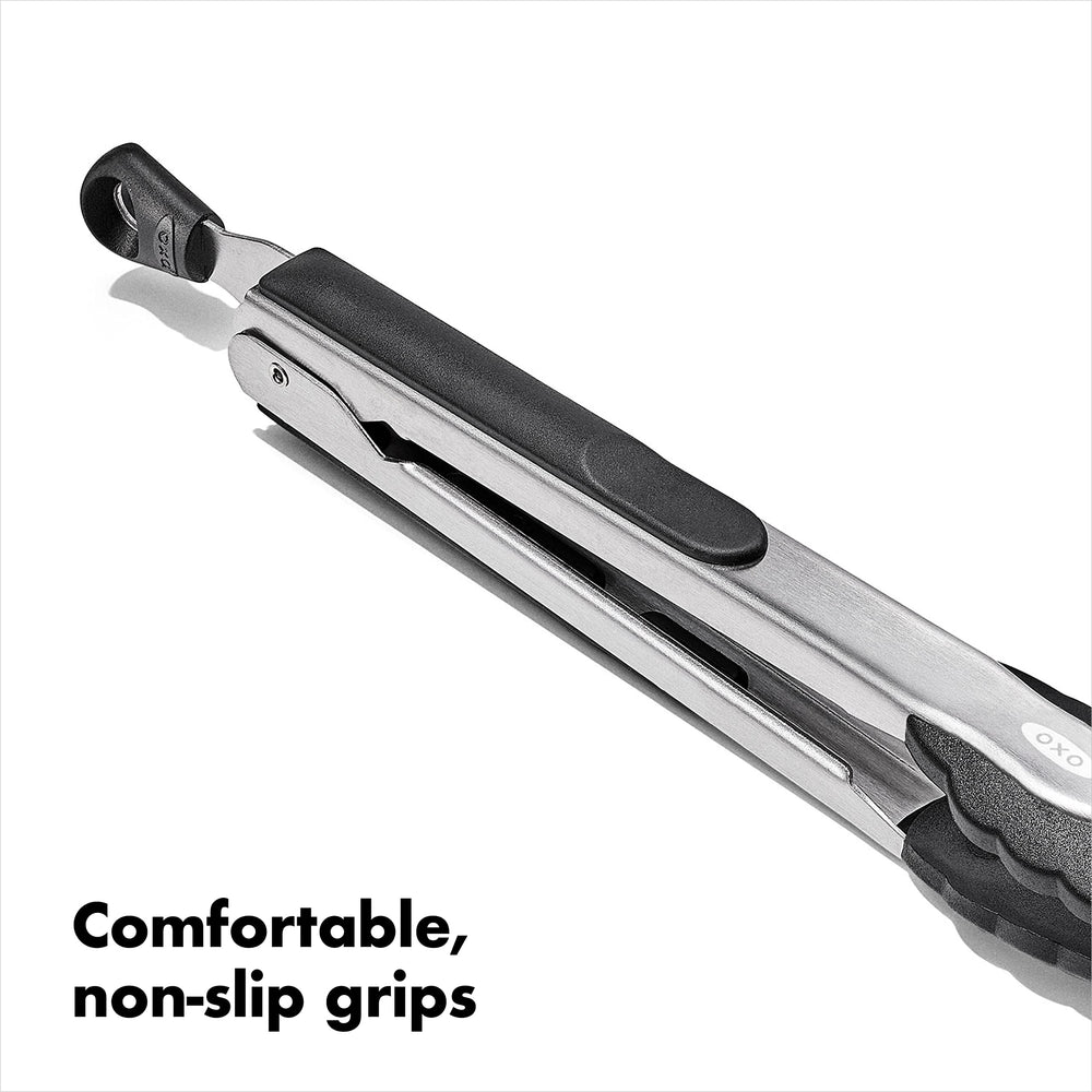 OXO comparación de tamaños 9" y 12" para alcance y control en cocina