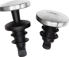 OXO SteeL tapón frente pack mostrando diseño y utilidad