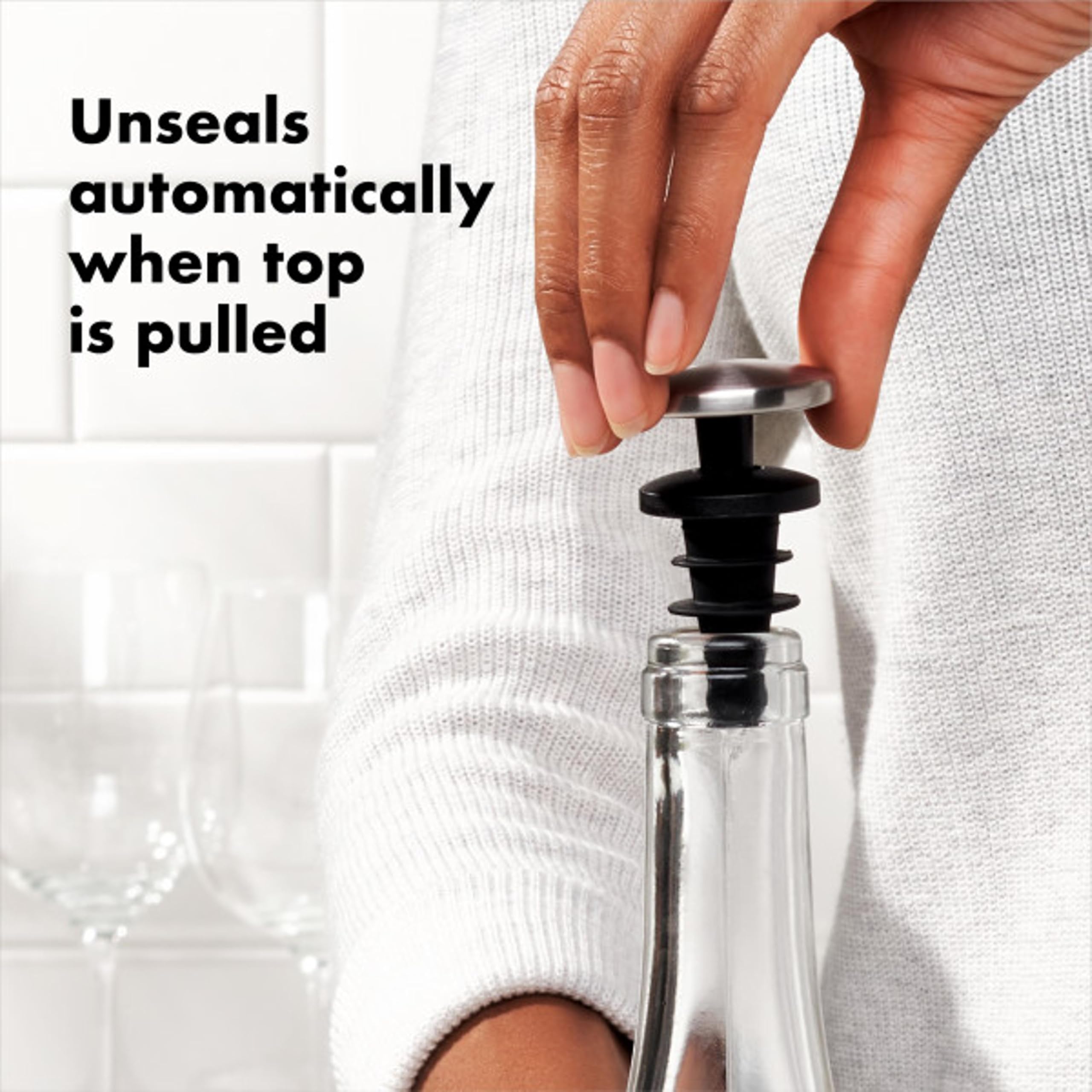 OXO SteeL tapa de acero inoxidable resistente y elegante