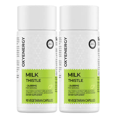 OxyEnergy envase frontal Milk Thistle mostrando diseño y cantidad