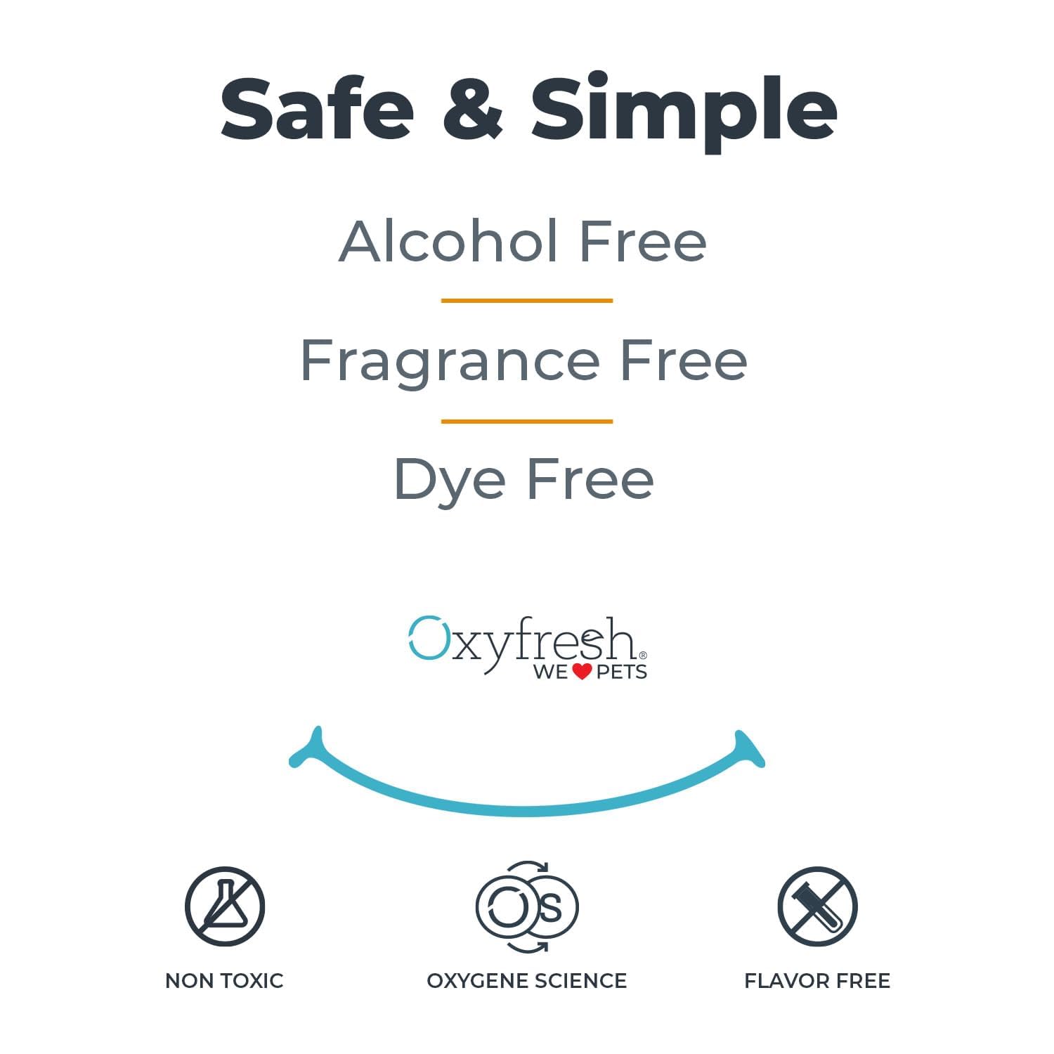 Oxyfresh ambiente de hogar con gato y botella en primer plano