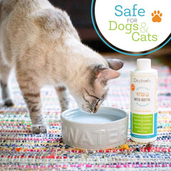 Oxyfresh botella junto a objetos para mostrar escala y cantidad del producto