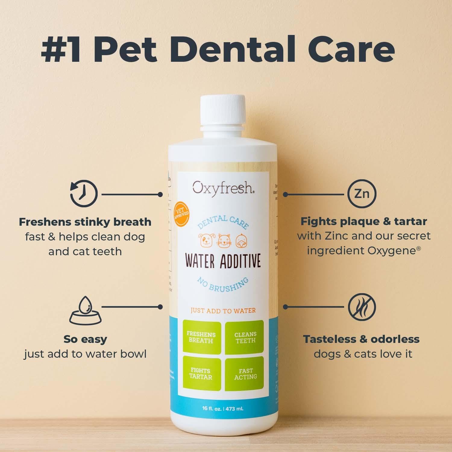 Oxyfresh etiqueta y medidor con instrucciones claras y seguras