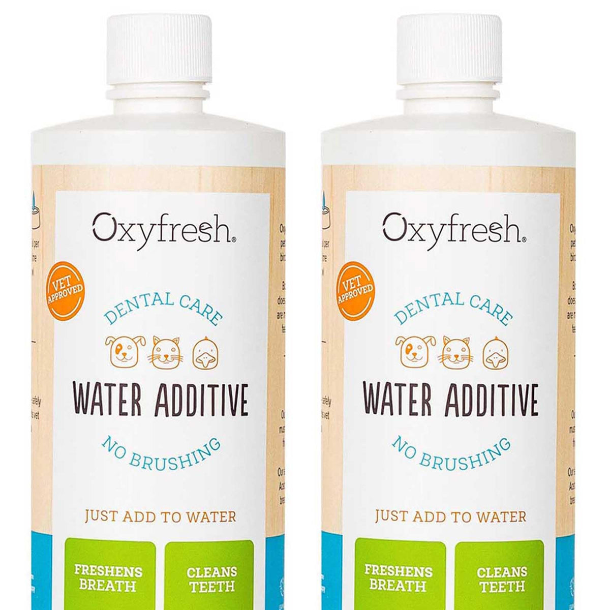 Oxyfresh envase frontal mostrando etiqueta clara y beneficio de aliento fresco