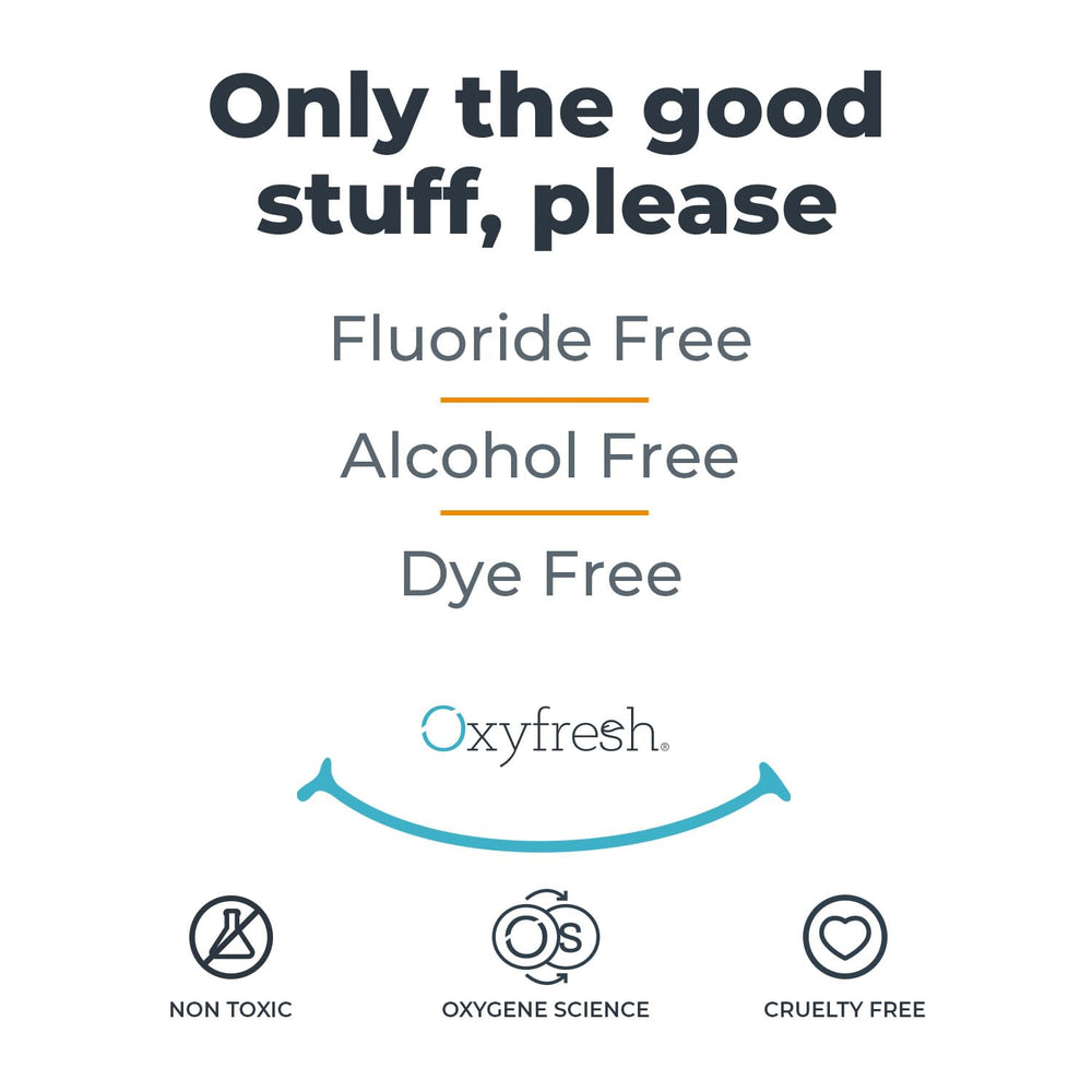 Oxyfresh gel en un baño limpio mostrando producto en rutina de higiene