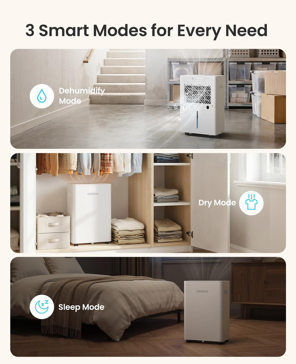ozeeco en uso en sótano reduciendo humedad y protegiendo el espacio