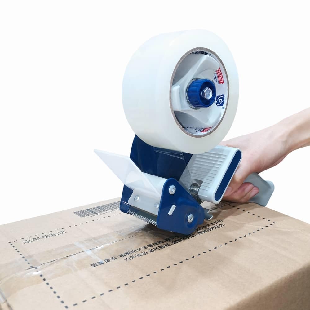 P PERFECTAPE cajas embaladas en ambiente logístico para envíos seguros