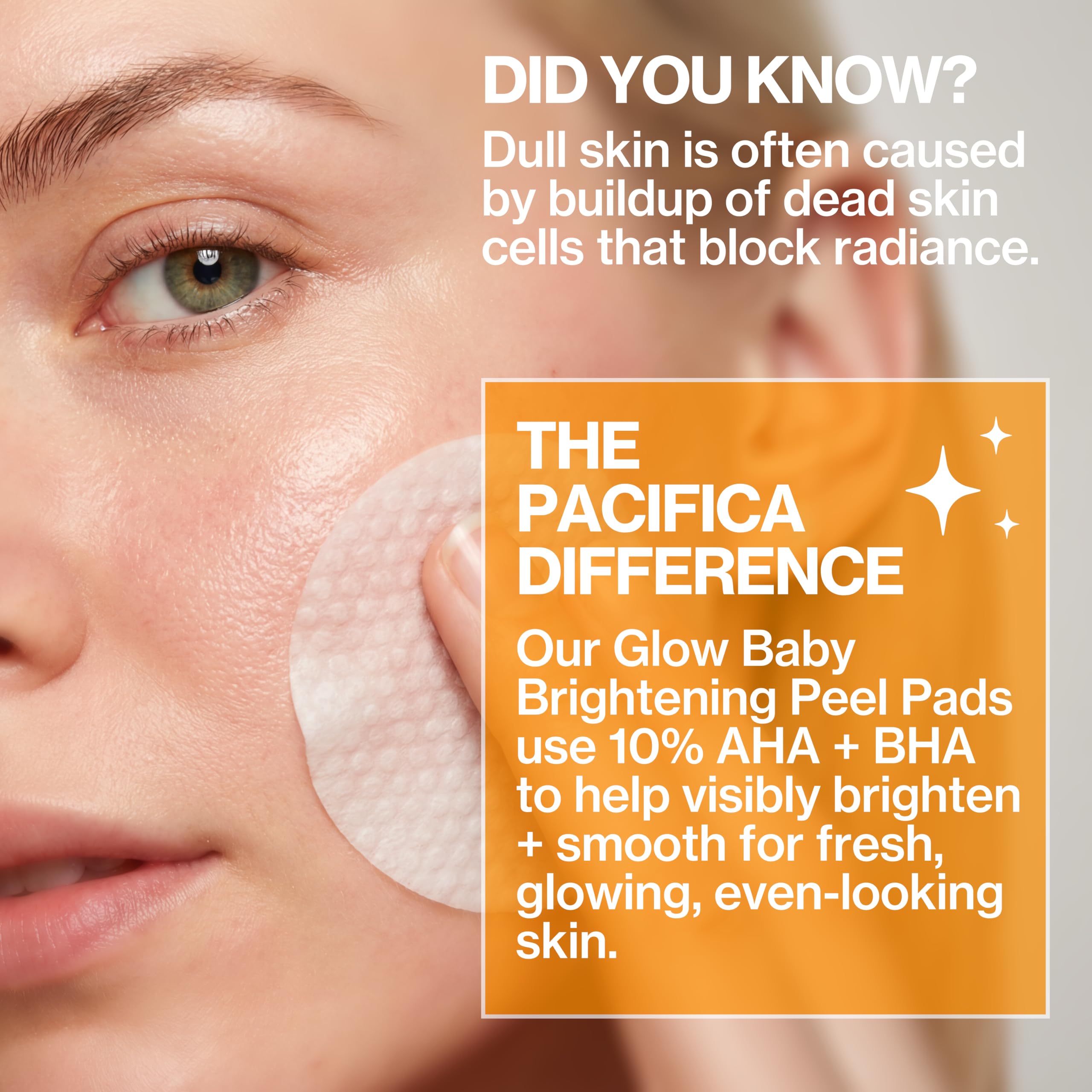 Pacifica etiqueta con ingredientes activos para confianza en la fórmula