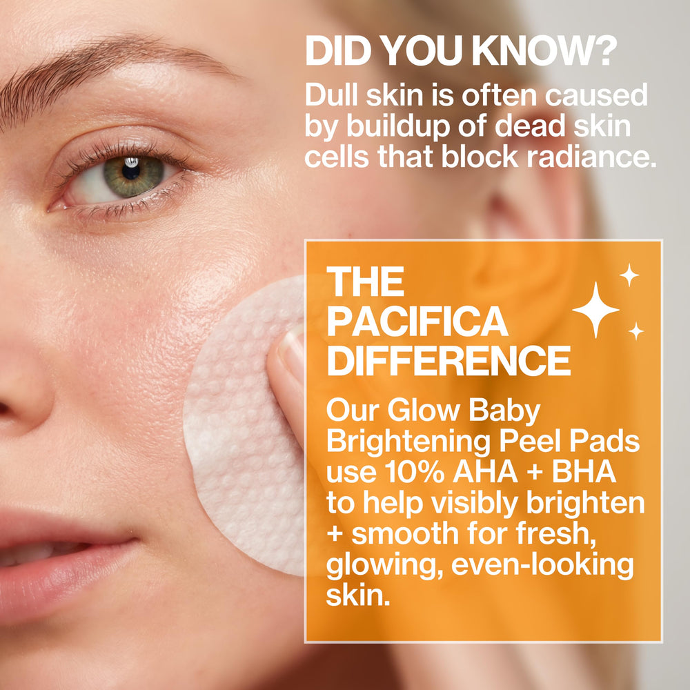 Pacifica etiqueta con ingredientes activos para confianza en la fórmula
