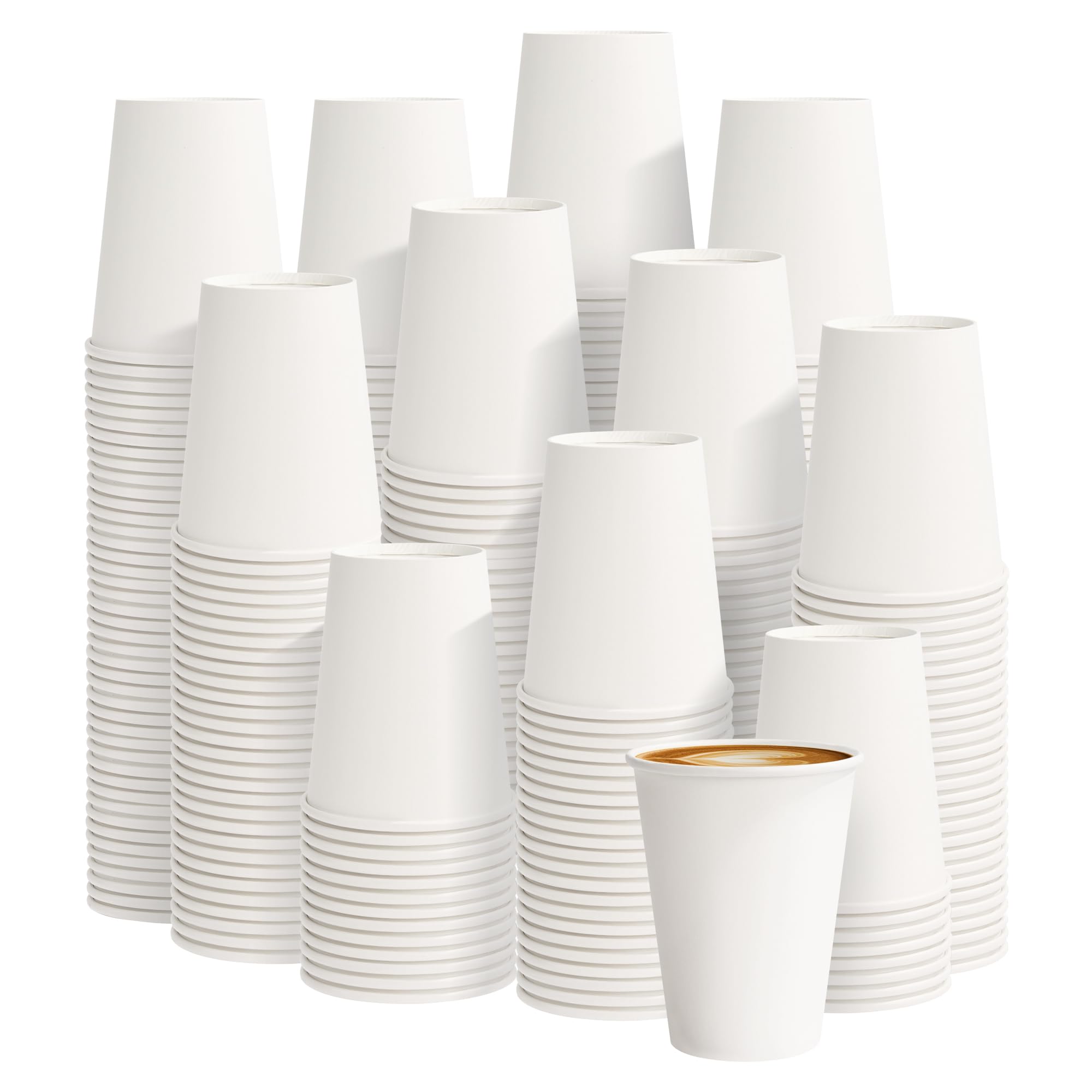 PACKINNO vaso de papel 8 oz frontal mostrando diseño y capacidad
