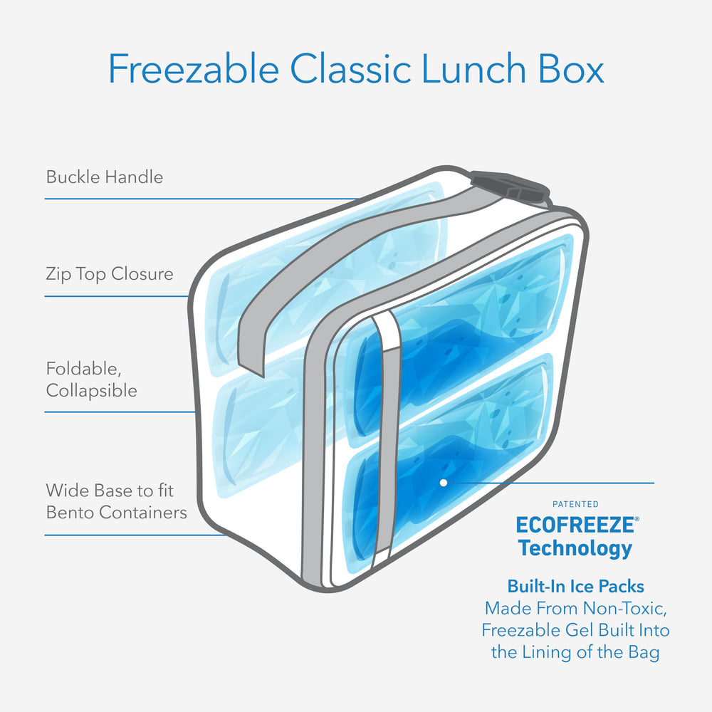 PackIt City Charcoal open top showing roomy interior for containers and bottle cooling