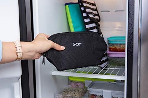 PackIt bolsa abierta con frutas y yogur manteniendo frescura