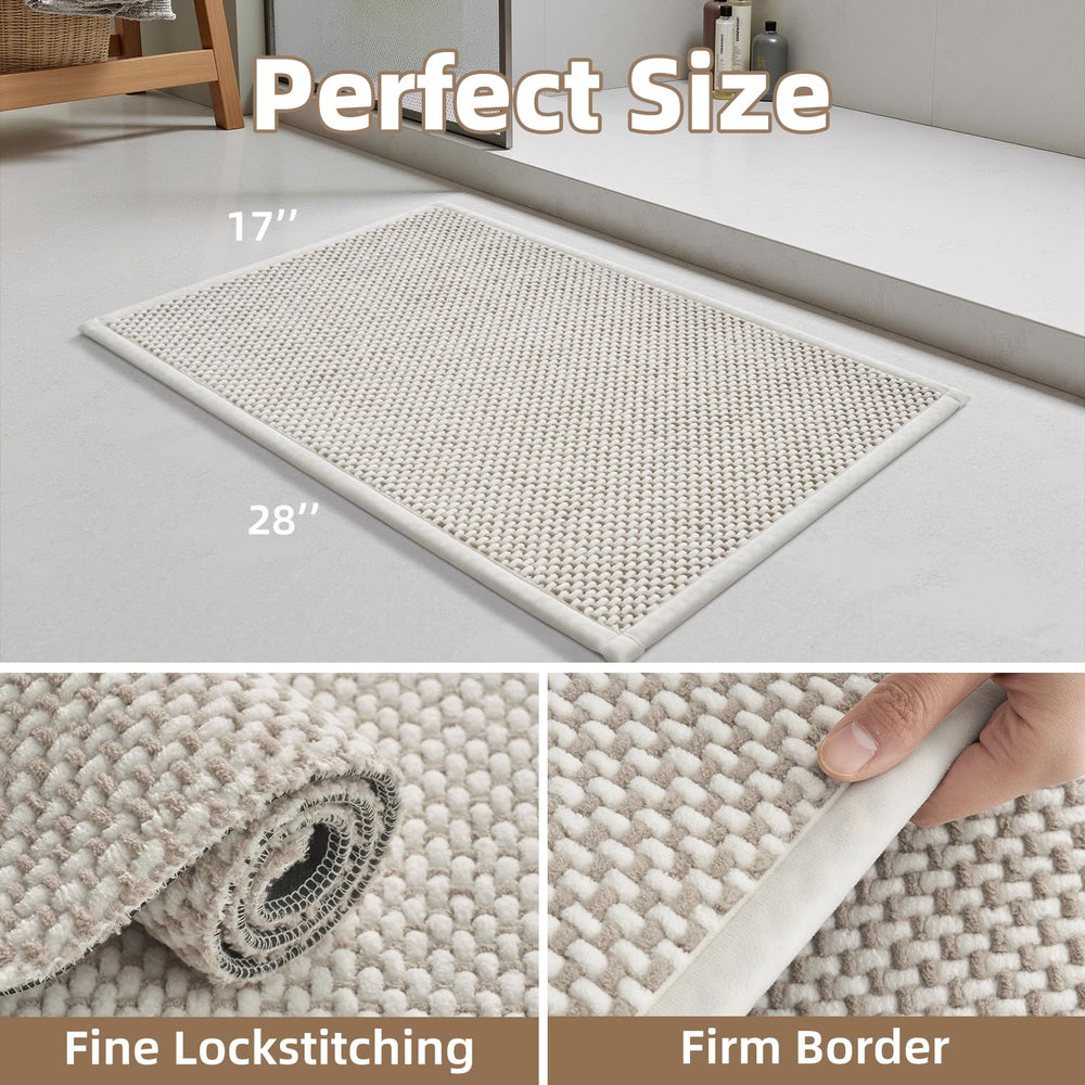 PADOOR primer plano de la textura chenille resaltando suavidad y rápida absorción