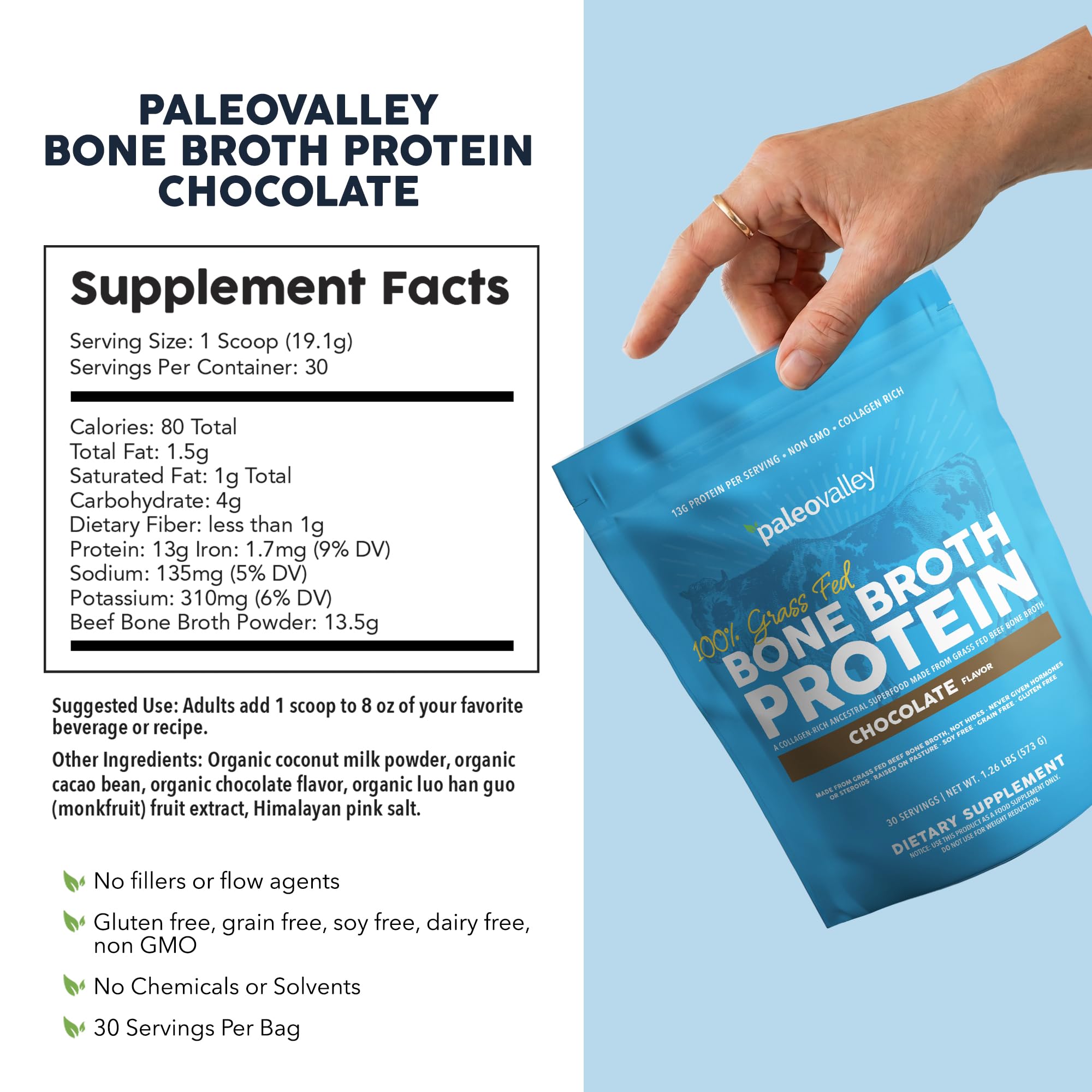 Paleovalley batido de chocolate, bebida proteica lista para beber
