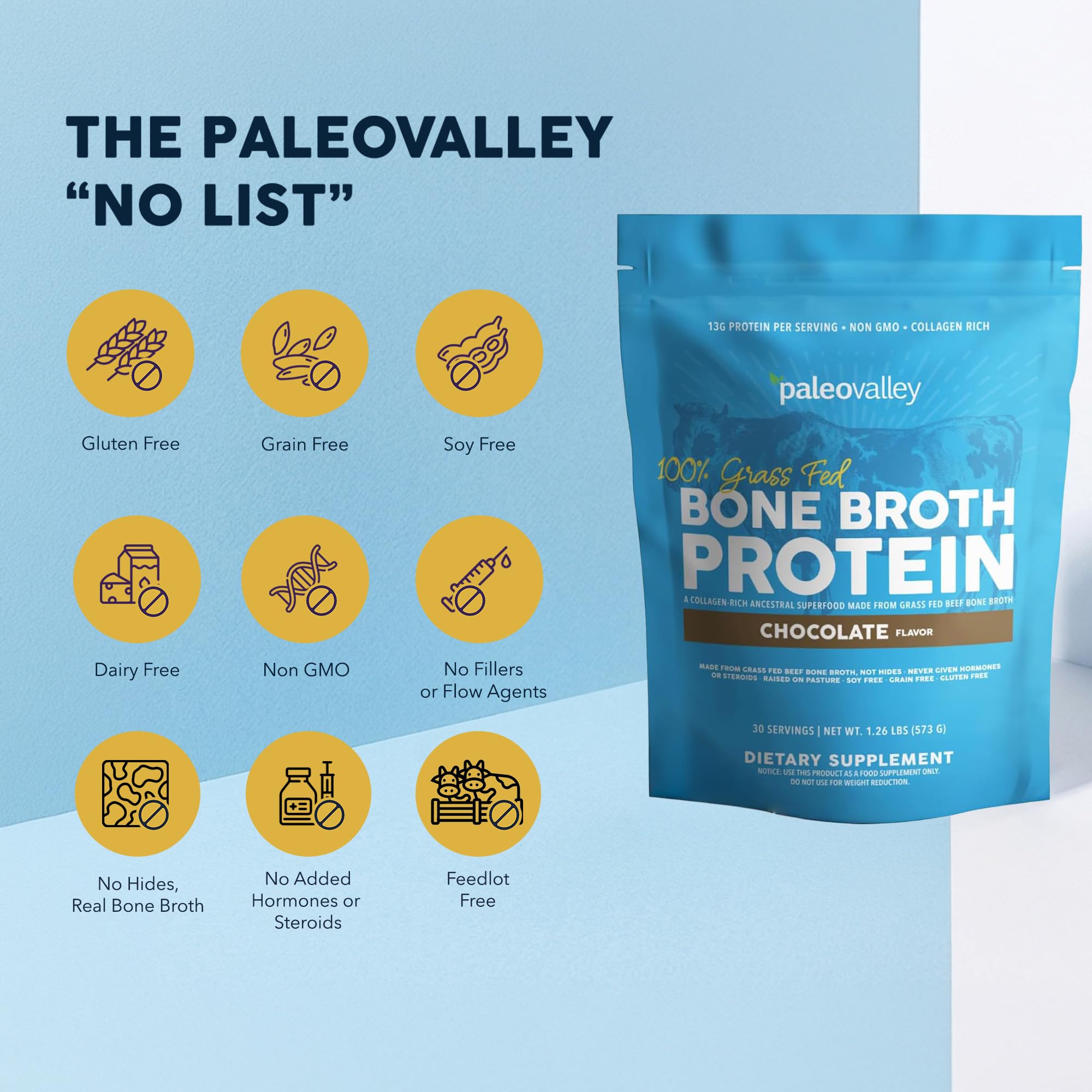 Paleovalley huesos y pasto, origen grass fed y crianza abierta