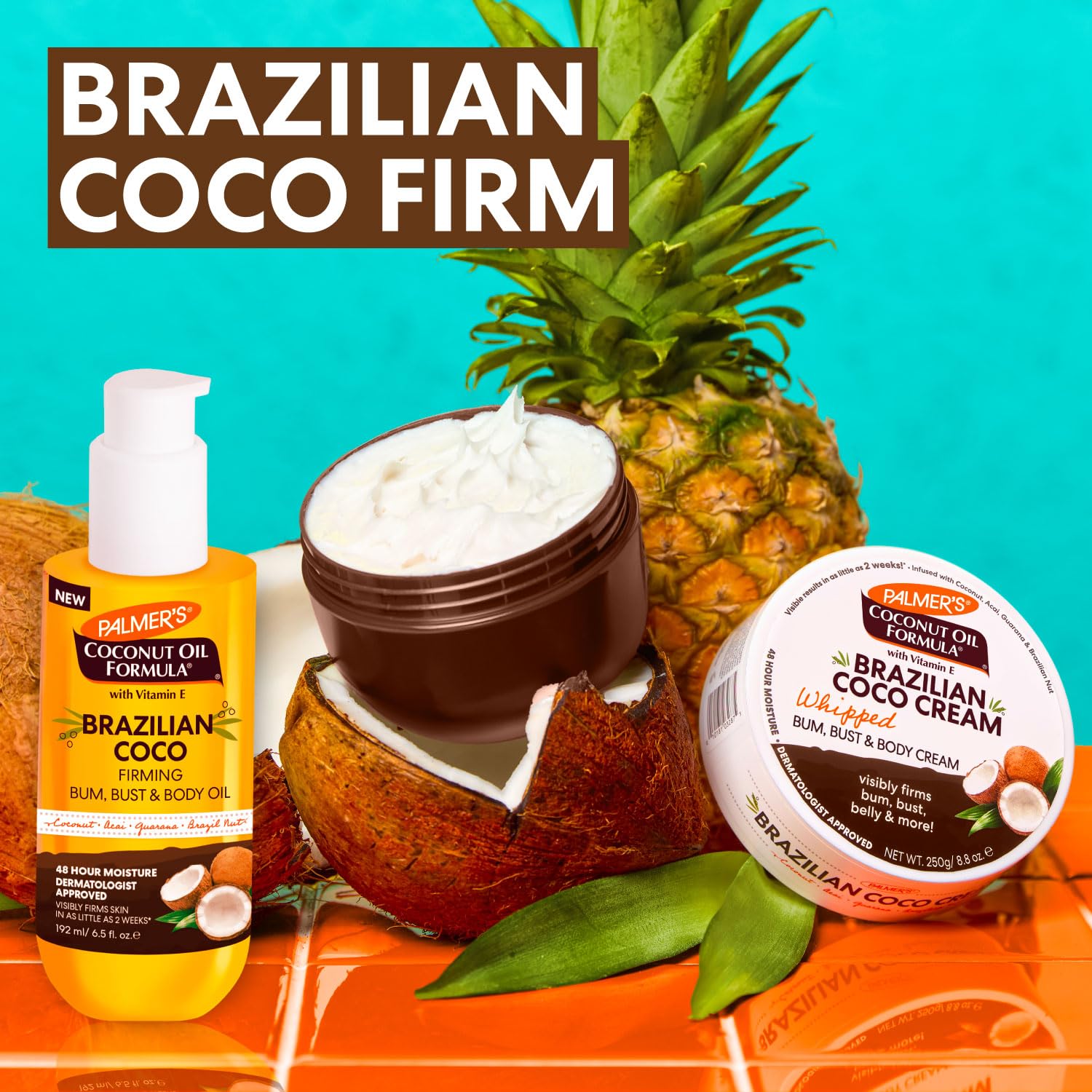 Palmer's aceite Firming Body Oil en frasco que ofrece nutrición ligera
