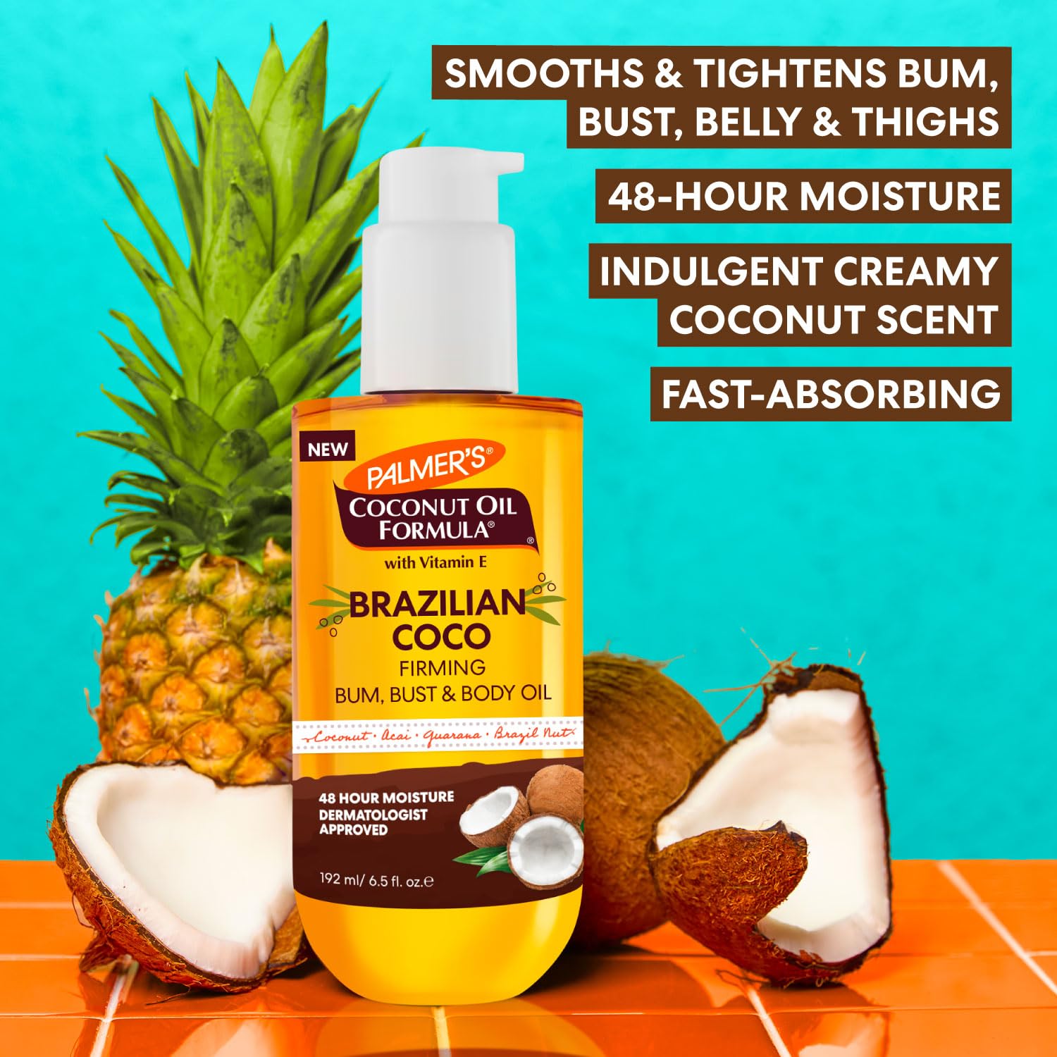 Palmer's gota de aceite firming con ingredientes que mejoran la textura