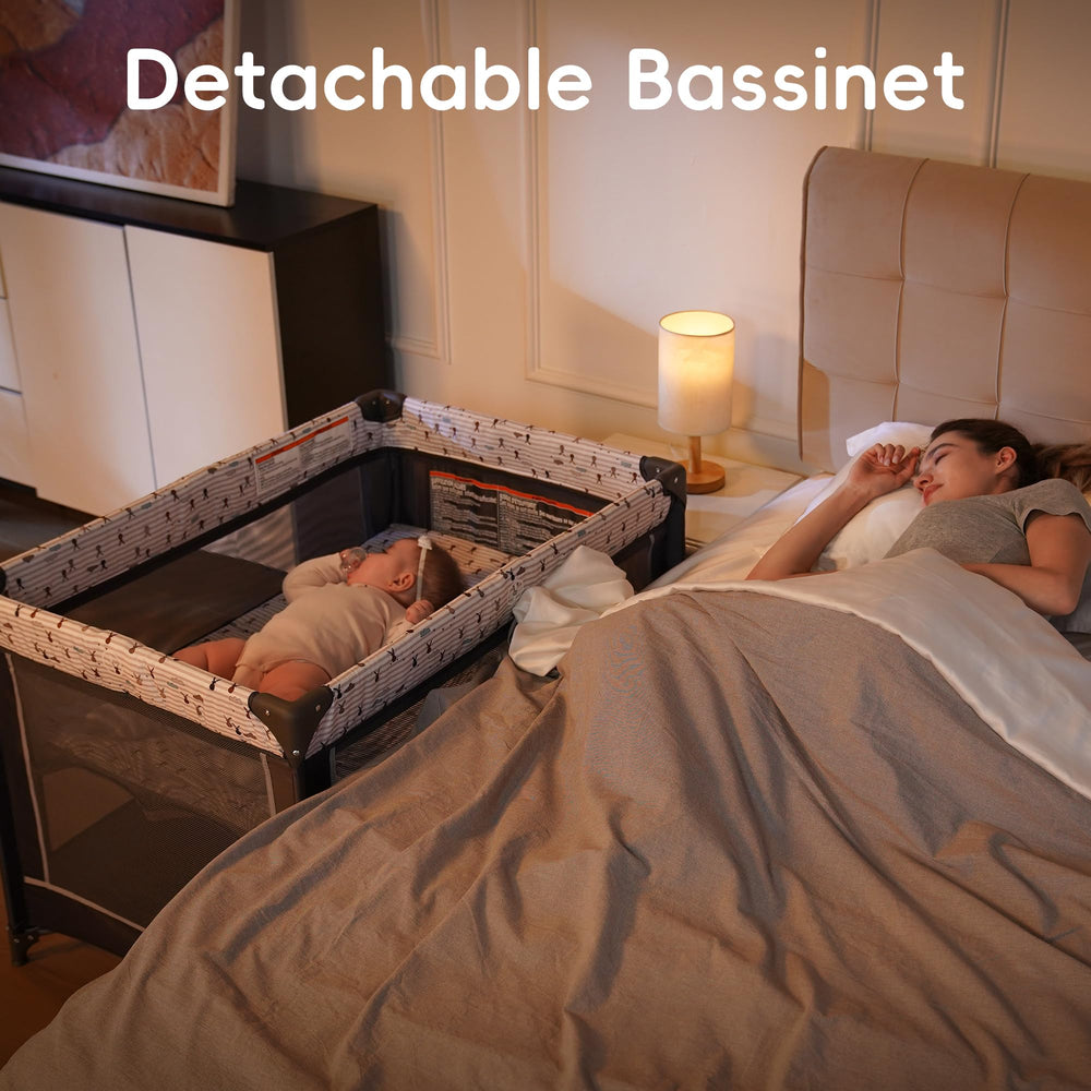 Pamo Babe bebé durmiendo para mostrar uso seguro y visible