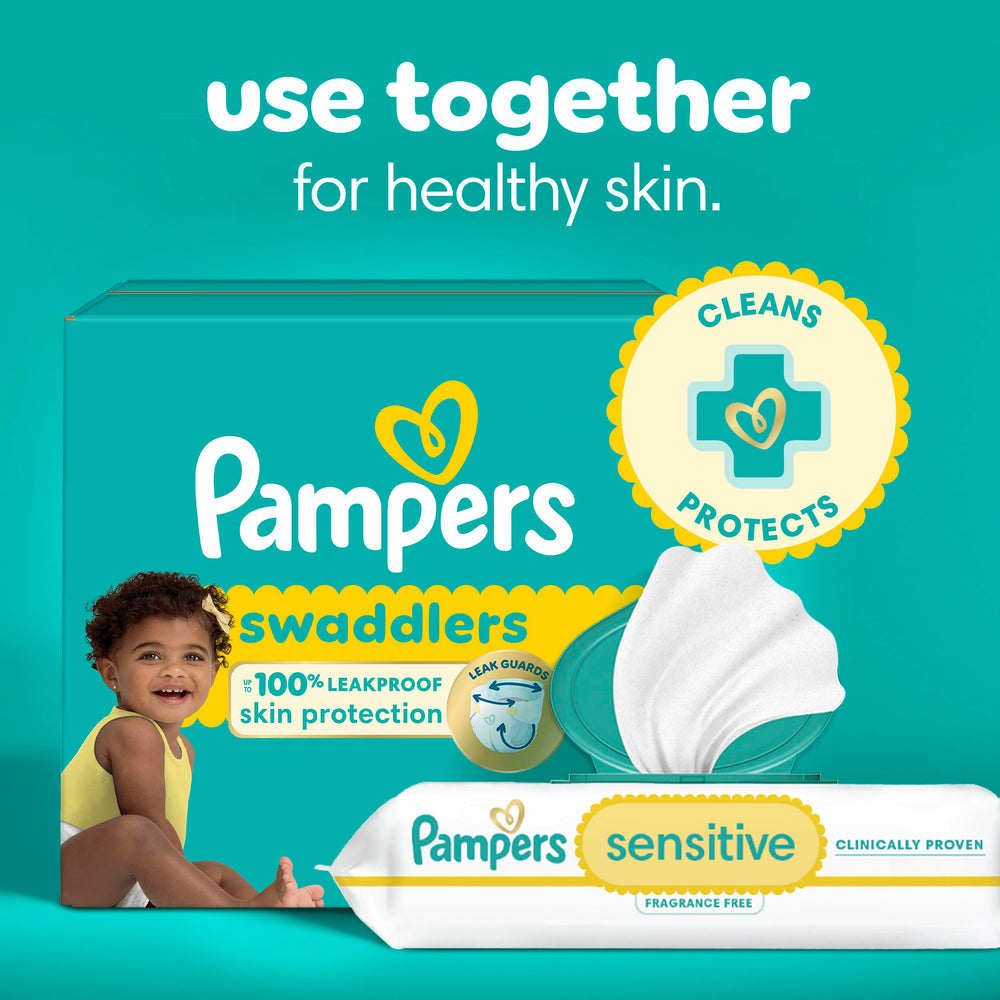 Pampers Toallitas Sensitive sello de Skin Health Alliance que transmite seguridad