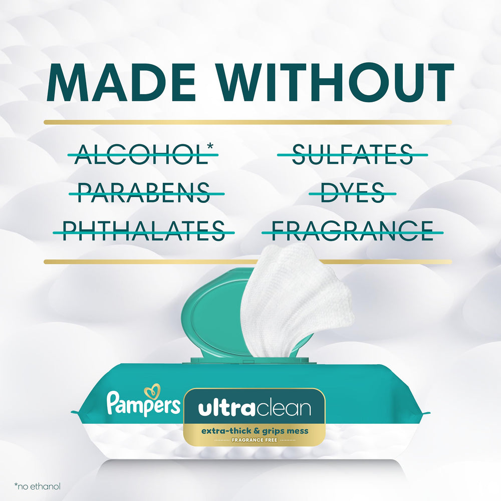 Pampers Ultraclean uso en varias situaciones: pañal, manos, mascota