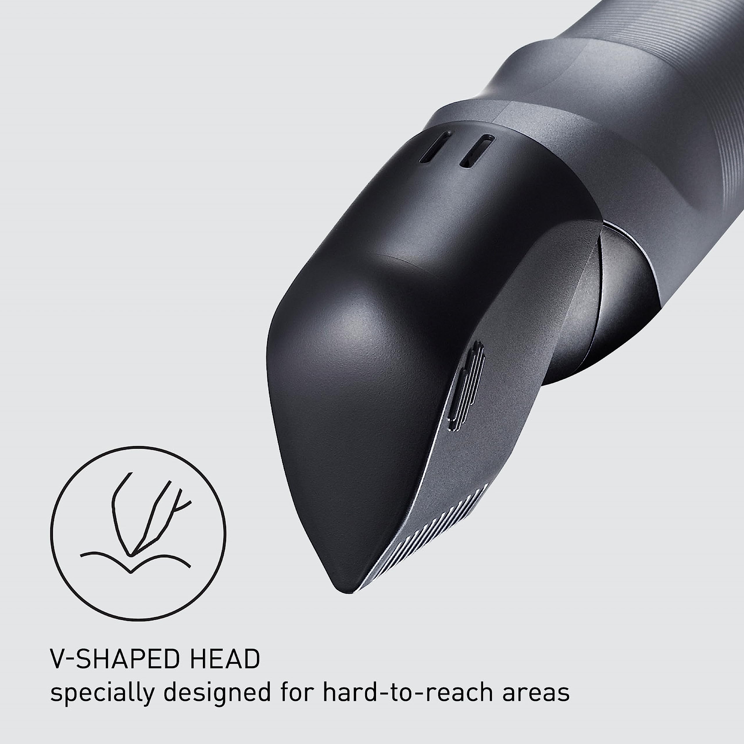 Panasonic ER-GK80 primer plano de cuchillas con puntas redondeadas protectoras