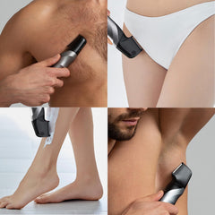 Panasonic ER-GK80 uso en ducha demostrando resistencia al agua y limpieza fácil