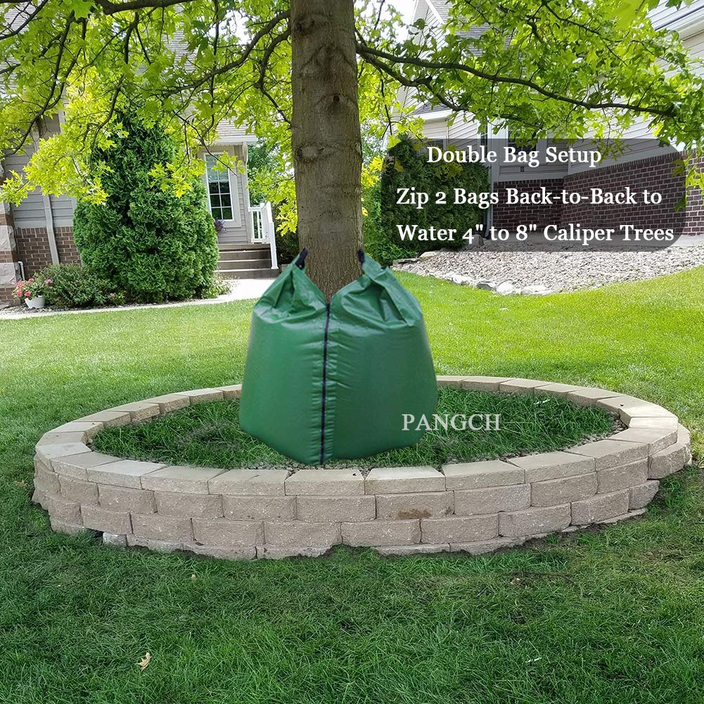 PANGCH bag next to gallon jug demonstrating 20-gallon capacity